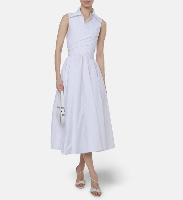 Patou Ruched Bodice Midi Dress, Model View