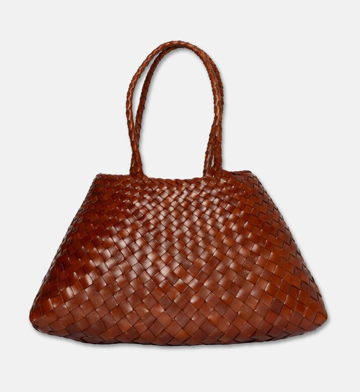 Dragon Diffusion Santa Croce Big Leather Bag, Light-brown, Packshot View