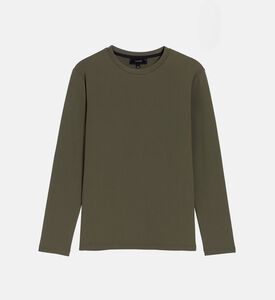 Vince Terrapin Crewneck Long-sleeve Sweater, Green, L, Packshot View