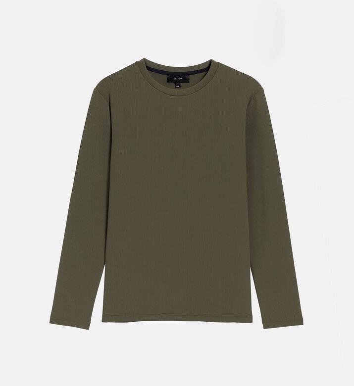 Vince Terrapin Crewneck Long-sleeve Sweater, Green, L, Packshot View