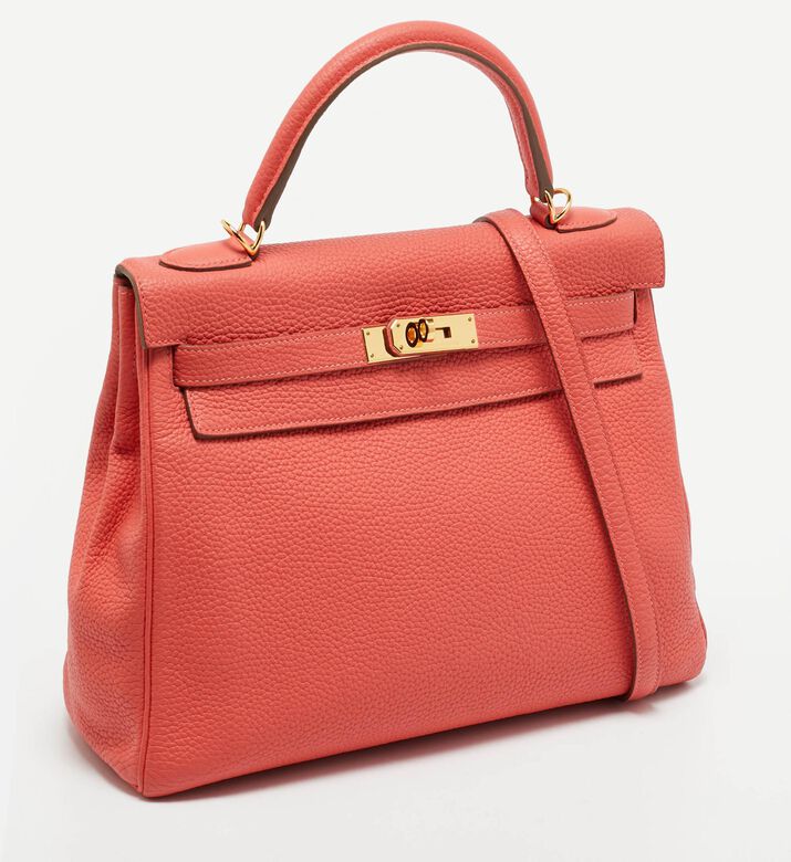 Hermes Preowned Hermes Kelly Leather Retourne Togo Top Handle Bag, Packshot View