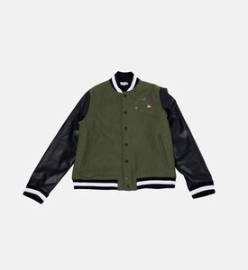 Back Logo Buttoned Jersey Jacket Back Logo Buttoned Jersey Jacket