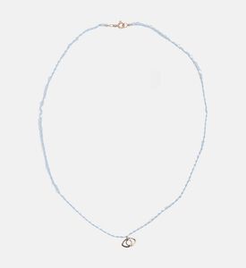 Eye-shaped Beaded Pendant