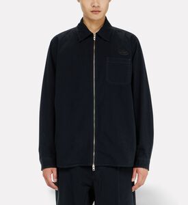 Diesel Zip-front Cotton Overshirt, Model View