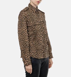Zadig et Voltaire Leopard-print Button Closure Shirt, Model View
