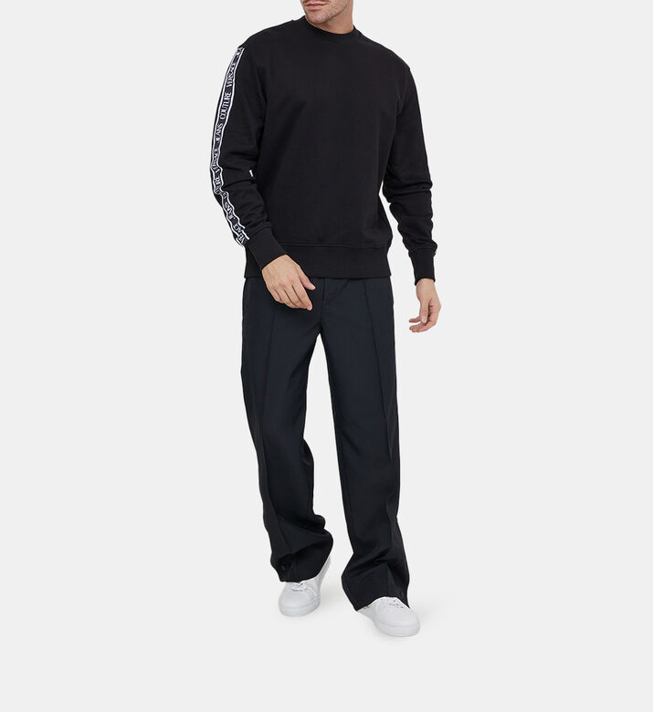 Logo Tape Cotton Sweatshirt Logo Tape Cotton Sweatshirt