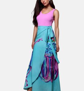 تنورة شاطئ ملفوفة بشكل متقاطع