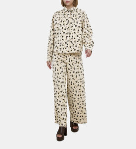 Forte-Forte Les Fleurs Upcycled Cotton Denim 5-pockets Pants, Model View