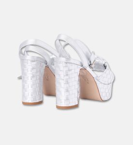 Schutz Shoes Sand Mestico Trisset, Silver, Eu-39, Packshot View
