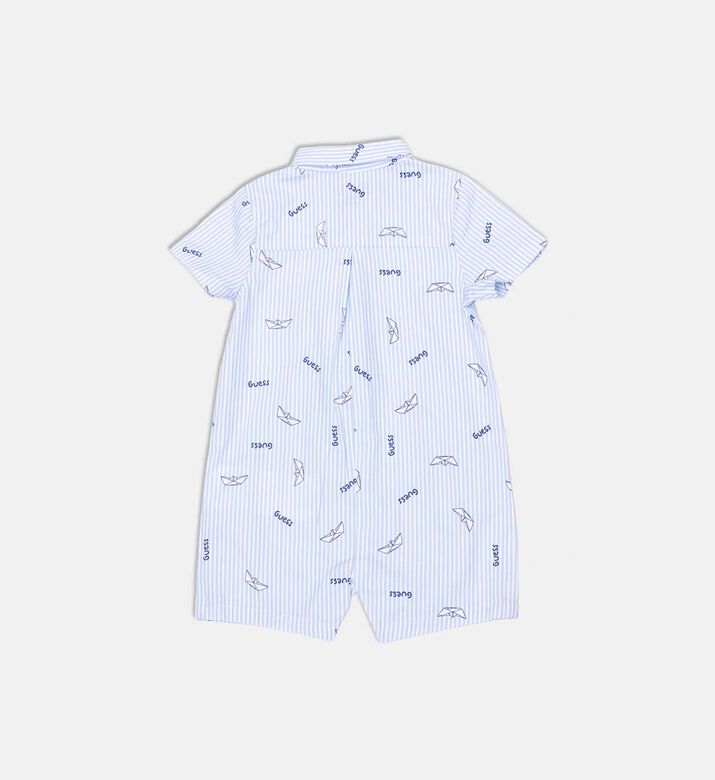 All-over Logo-print Short-sleeve Romper