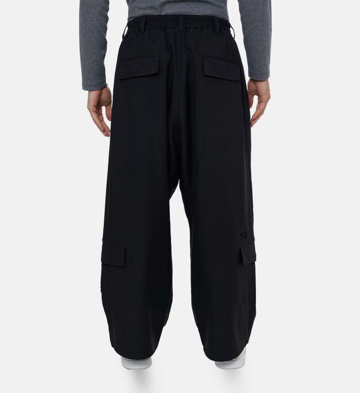 Y-3 Drawstring Waist Wide-leg Pants, Model View