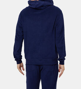 سويت شيرت قطن بغطاء رأس بسحاب