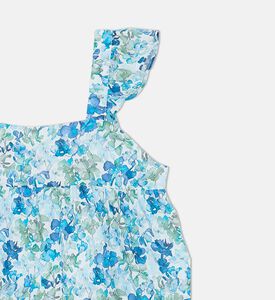 Floral-print Sleeveless Mini Dress