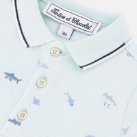 Sharks Illustration Short Jumpsuit