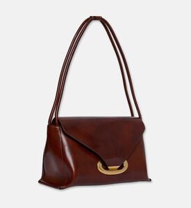 Wandler Veneto Shoulder Linen Bag, Brown, Packshot View