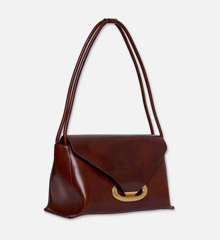 Wandler Veneto Shoulder Linen Bag, Brown, Packshot View