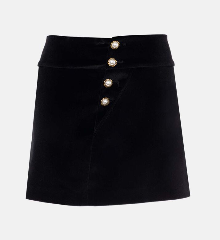 Donald High-waisted Side Button Skirt