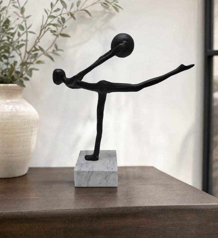 Home Deco and More Ballerina Balance Marble Base Figurine, Model View