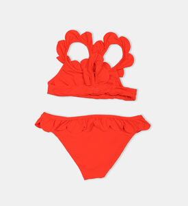 طقم بيكيني مكشكش للبنات الصغيرات