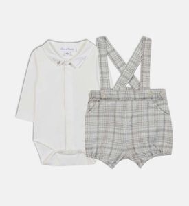 Plaid Patten Regular-fit Shorts Set