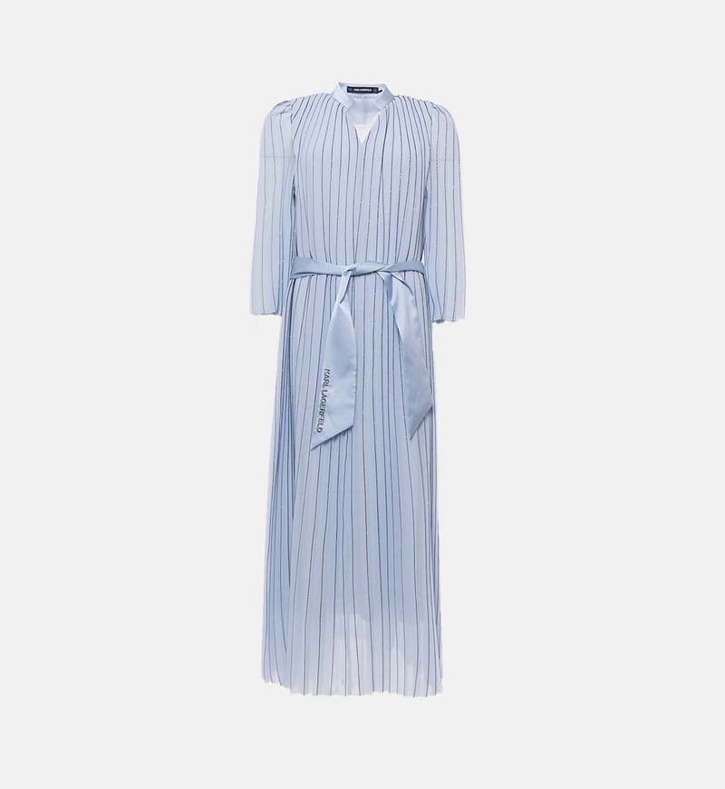Embroidered V-neck Maxi Dress