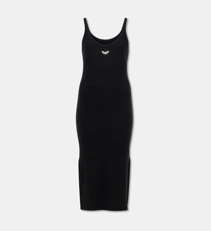 Zadig et Voltaire Astra Fine-ribbed Midi Dress, Packshot View