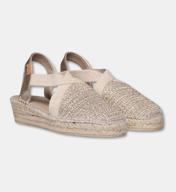 Toni Pons Metallic Woven Espadrille Sandals, Packshot View