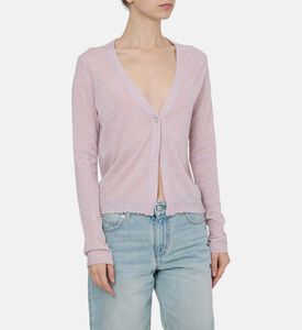 كارديغان مانيلا طويل الأكمام محبوك