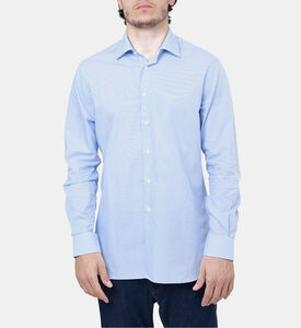 Pal Zileri Button Down Striped Cotton Shirt, Model View