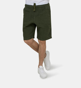 Pixel Woven Linen Bermuda Shorts Pixel Woven Linen Bermuda Shorts