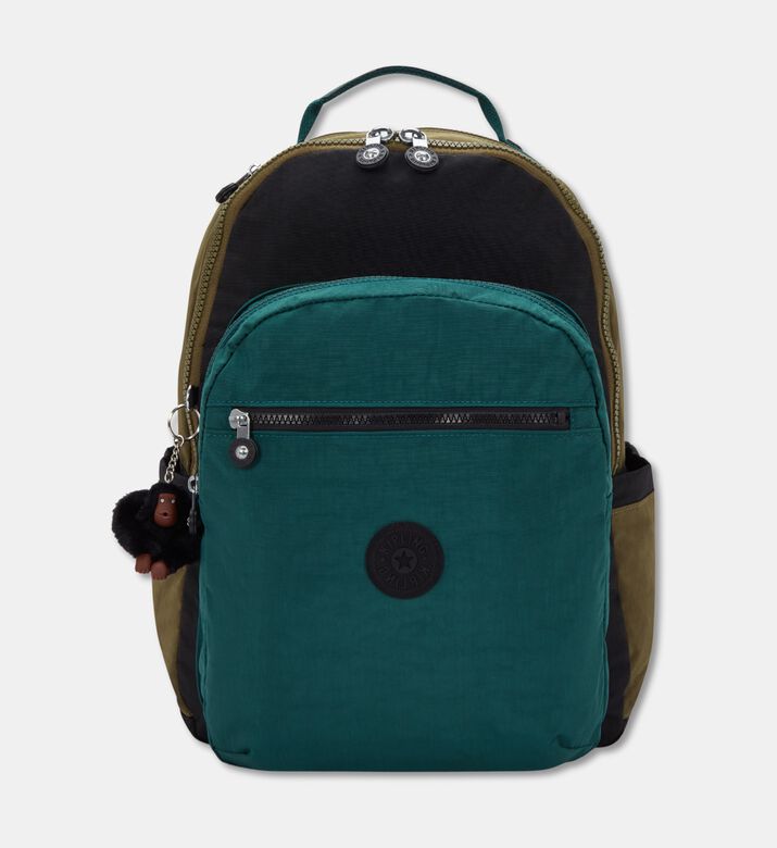 Kipling Backpack Seoul Black Khaki, Packshot View
