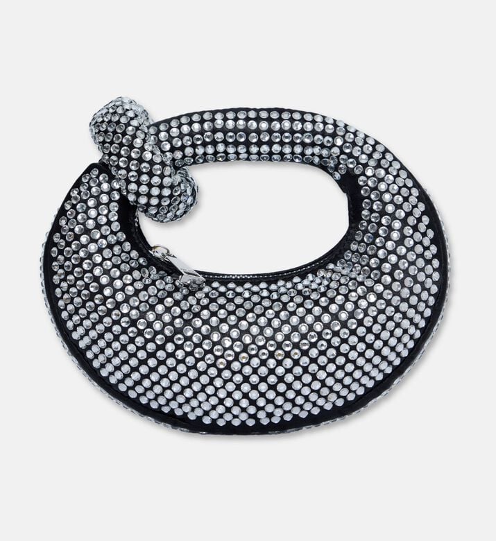 JW PEI Crystal Mini Top Handle Bag, Black, Packshot View