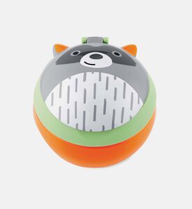 كوب وجبات خفيفة بطبعة راكون