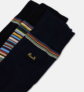 Paul Smith Multi-colored Striped 3-piece Socks Pack, Packshot View