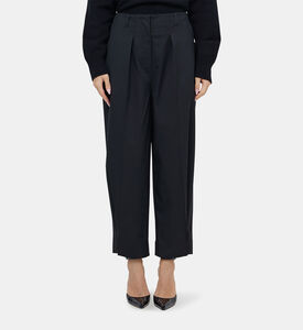 بنطال صوف إيفا للكاحل بأزرار