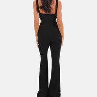 Blair Sleeveless Black Overall