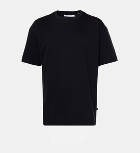 تيشيرت قطن بقصة عادية وأكمام قصيرة