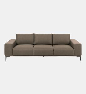 Home Deco and More Emerse Three Seater Sofa, Brown, Packshot View