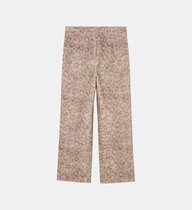 Leopard-print Wide-leg Pants