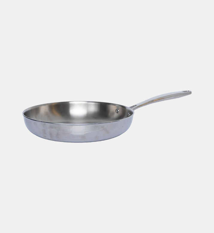 Sleek Stainless Steel Skillet