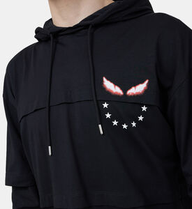 سويت شيرت بغطاء رأس بايف سمايل