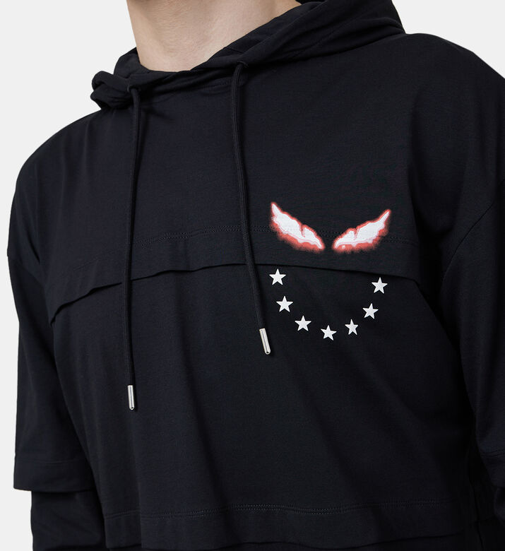 سويت شيرت بغطاء رأس بايف سمايل