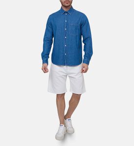 قميص بجيب على الصدر قطن عضوي