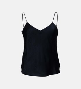 قميص قصير من الدانتيل الساتان من كلاريس