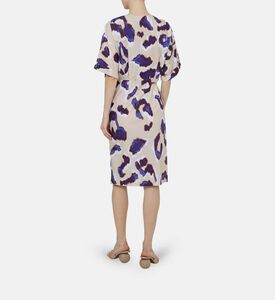 فستان إكوادور قطن بوبلين بطبعة