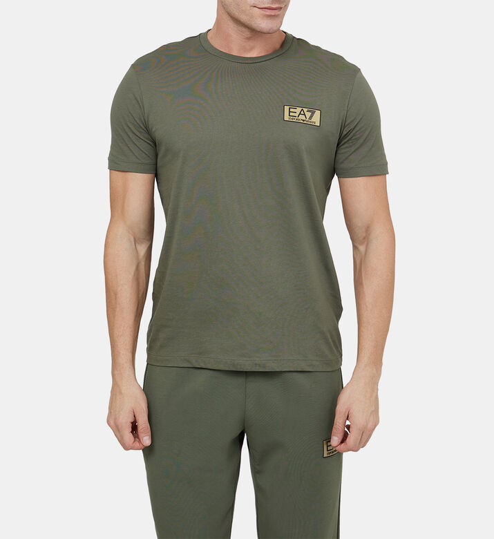 Cotton Logo-applique T-shirt