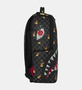 Sprayground Backpack Scribble Fire Check, Packshot View