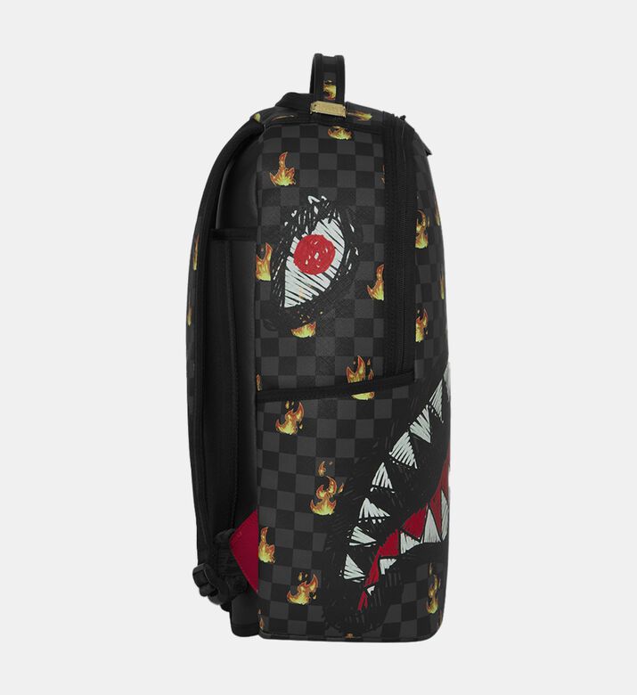 Sprayground Backpack Scribble Fire Check, Packshot View