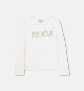 تيشيرت مزين بأزرار ذهبية