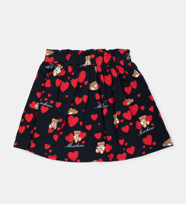 Girl Motif-print Short Skirt